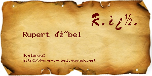 Rupert Ábel névjegykártya
